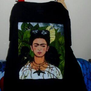 frida kahlo self portait official xl women tee - mexico artist activist lgbtq